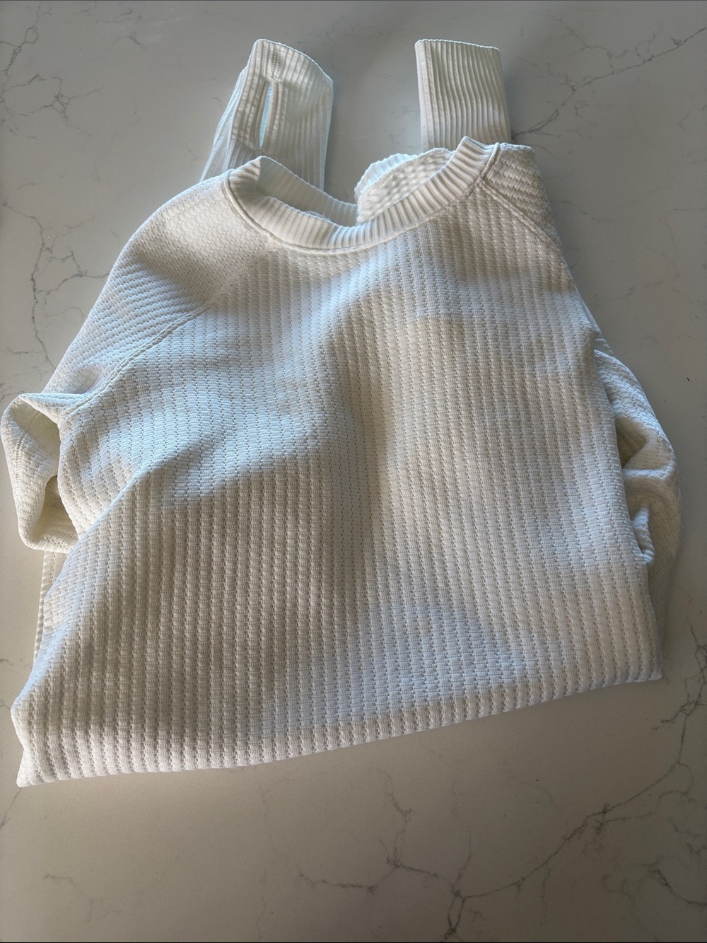 Women's Cream lululemon Crewneck Sweater